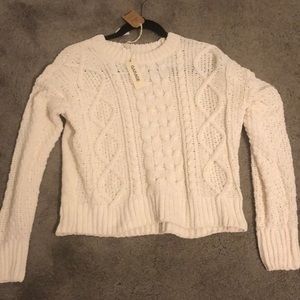 White garage sweater